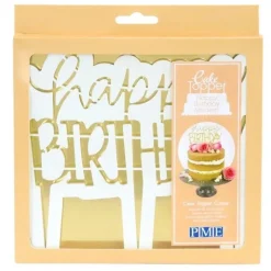 Décor gâteau Happy Birthday Moderne - PME