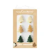 Décor Sapins Noël Pâte d'Amande - ScrapCooking