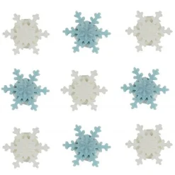 Décors en sucre Flocon de neige x9 - Anniversary House