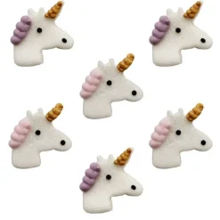 Décors en sucre Licorne x6 - Anniversary House