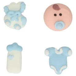 Décors sucre Bébé garçon x8 - FunCakes
