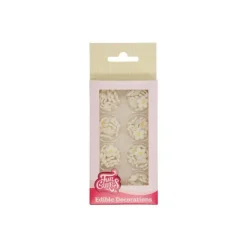 Décors sucre fleurs blanches x64 - FunCakes