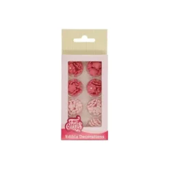 Décors sucre fleurs roses x64 - FunCakes