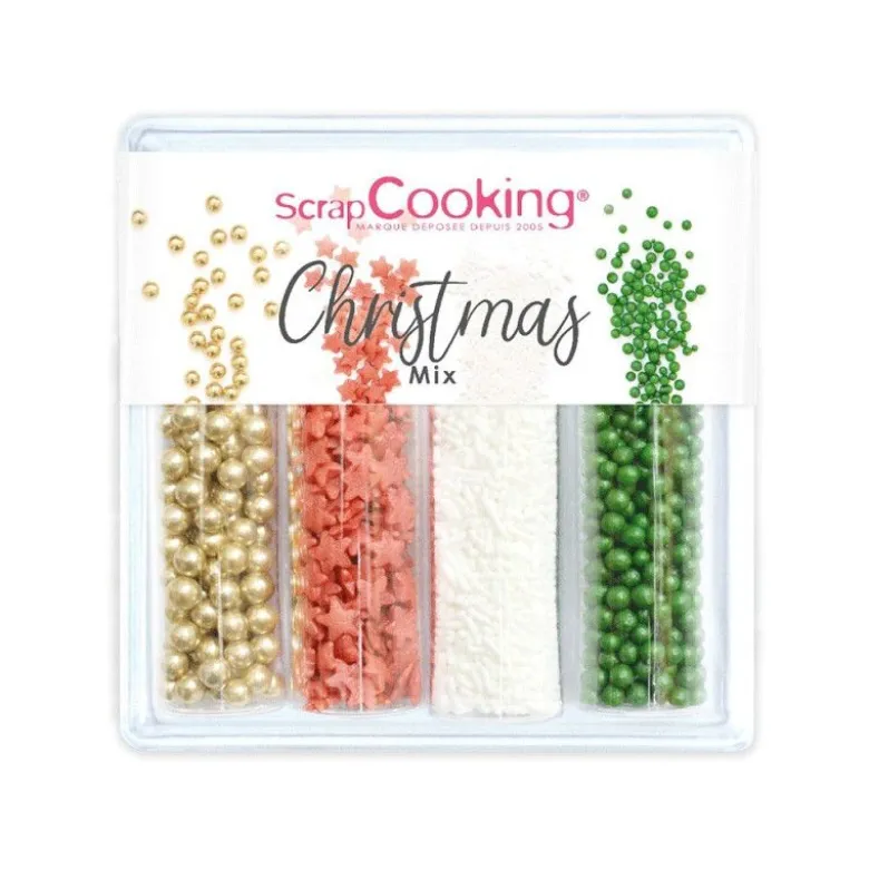 Décors sucrés Christmas Mix 70g - ScrapCooking