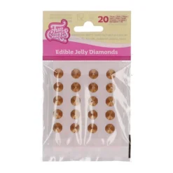 Décors sucrés diamant or x20 - FunCakes