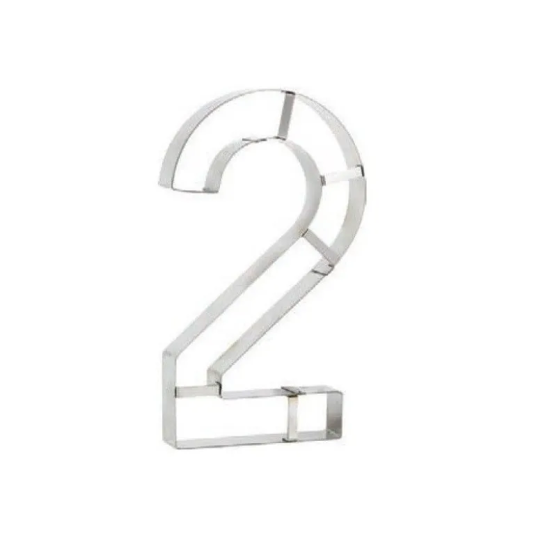 Découpoir Chiffre 2 inox Number Cake