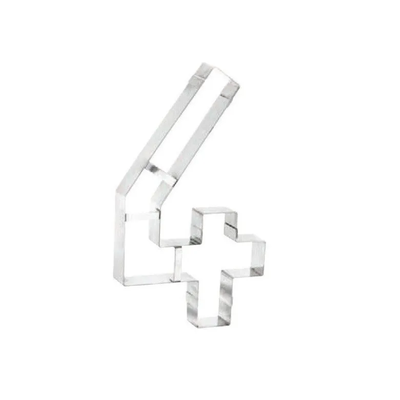 Découpoir Chiffre 4 inox Number Cake