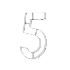 Découpoir Chiffre 5 inox Number Cake