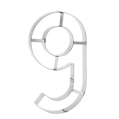 Découpoir Chiffre 6 ou 9 inox Number Cake