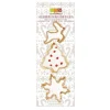 Découpoir doré flocon sapin rennes x3 - ScrapCooking