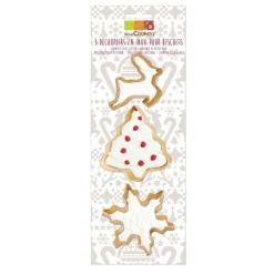 Découpoir doré flocon sapin rennes x3 - ScrapCooking
