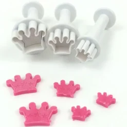 Découpoir éjecteur Couronne Princesse x3 - Dekofee