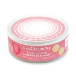 Découpoir rond lisse ou cannelé x6 - ScrapCooking