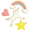 4 Découpoirs Thème Licorne Inox - Scrapcooking
