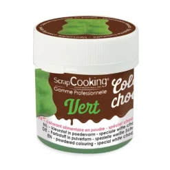 DDM Courte Colorant chocolat Color'choco vert 5g - ScrapCooking