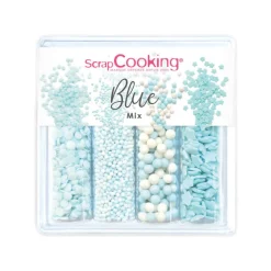 DDM Courte Décors sucrés Blue Mix 64g - ScrapCooking