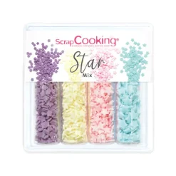 DDM Courte Décors sucrés Star Mix 52g - ScrapCooking