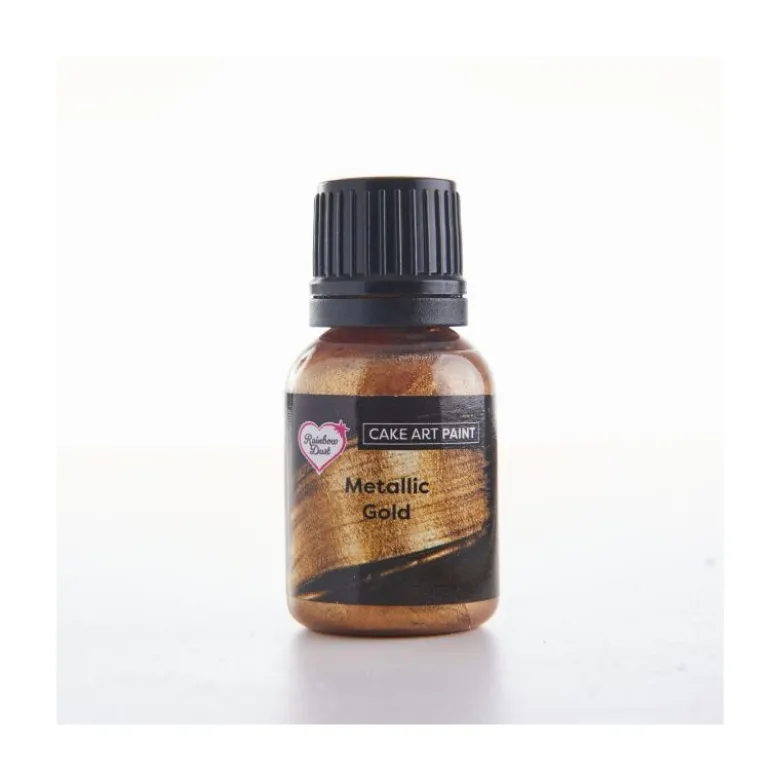 DDM Courte Peinture alimentaire or métallique 25ml - Rainbow Dust