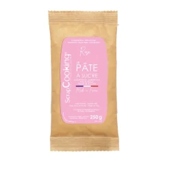 DDM Courte Pâte a sucre rose 250g - ScrapCooking