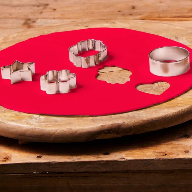 DDM Courte Rouleau Pâte à Sucre 36cm Rouge - Funcakes