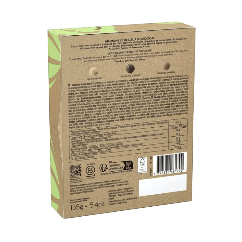DDM Dépassée Coffret 12 Truffes 3 Chocolats - Valrhona