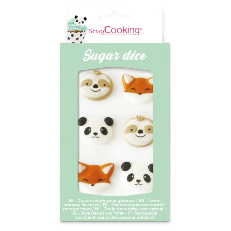 DDM Dépassée Décoration sucre animaux x6 - ScrapCooking