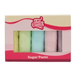 DDM Dépassée Pâte à sucre couleur pastel 100g x5 - FunCakes