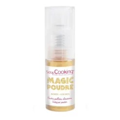 DDM Dépassée Spray colorant doré Magic poudre 7g colorant alimentaire de surface - ScrapCooking