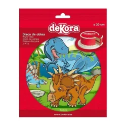 Disque azyme Dinosaure 20cm - Dekora
