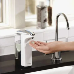 Distributeur de savon automatique blanc - Simplehuman