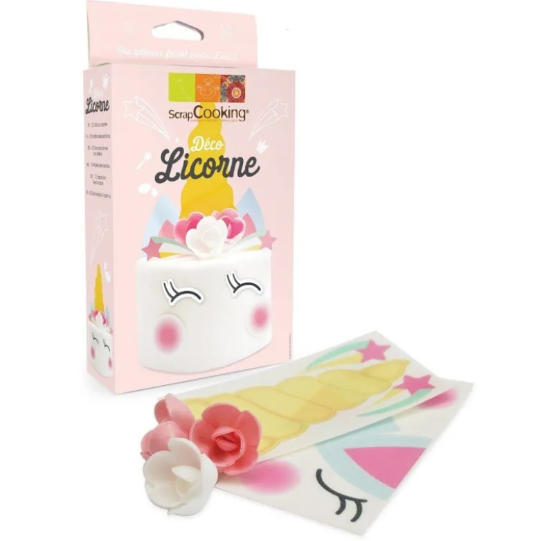 DLUO Dépassée Décoration azyme Licorne x12 - ScrapCooking