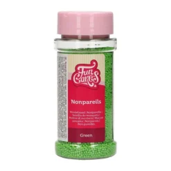 DLUO Dépassée Mini billes en sucre vert 80g - FunCakes