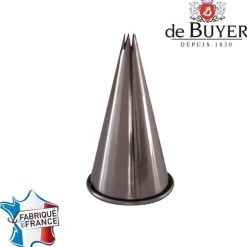 Douille inox cannelée 6 dents 7mm - De Buyer
