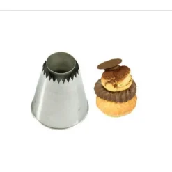 Douille Religieuse tube inox sortant - Silikomart