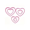 Emporte-pièce coeur plastique x6 - Wilton