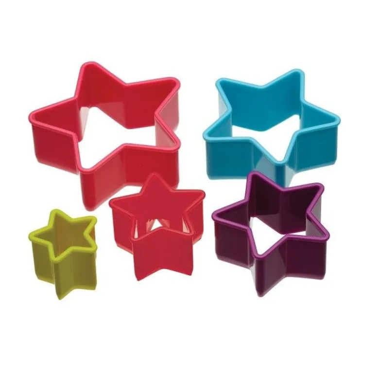 Emporte-pièce plastique étoile x5 - Colourworks
