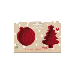 2 emporte-pièces éjecteurs pour biscuits de Noël - ScrapCooking