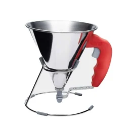 Entonnoir à piston Kwik rouge - De Buyer
