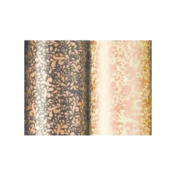 Feuille de transfert chocolat bronze scintillant x10