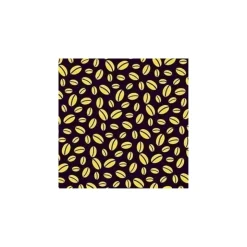 Feuille de transfert chocolat grains café x10