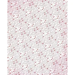 Feuille de transfert chocolat Coeur rouge x10