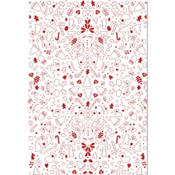 2 feuilles transfert pour bûche - Motif Noël - Scrapcooking