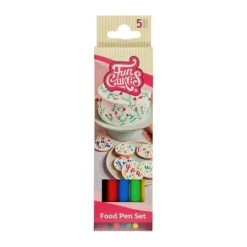 Feutre alimentaire couleur primaire x5 FunColours - FunCakes