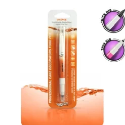 Feutre alimentaire orange double pointe - Rainbow Dust
