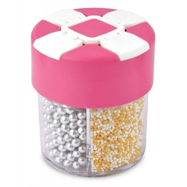 FIN DE SERIE Boîte distributrice décors sucrés dorés/argentés - ScrapCooking