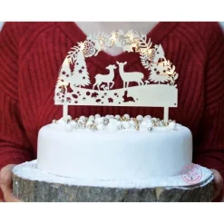 FIN DE SERIE Cake topper LED Forêt Enchantée - ScrapCooking