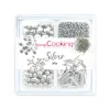 FIN DE SERIE Décors sucrés Argent Mix 63g - ScrapCooking