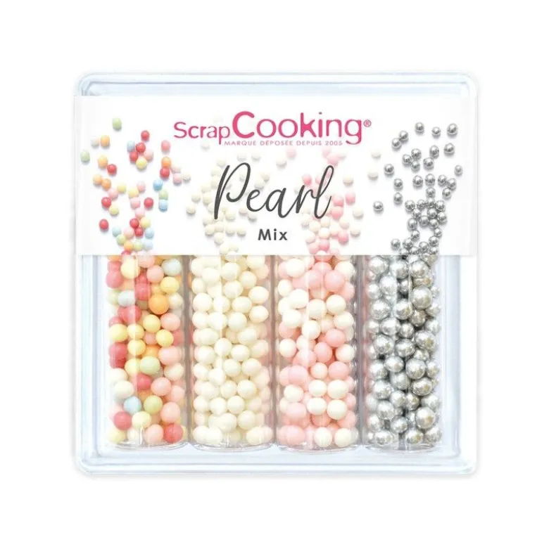 FIN DE SERIE Décors sucrés Pearl Mix 56g - ScrapCooking