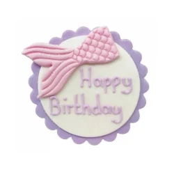 FIN DE SERIE Décor sucre queue de sirène Happy Birthday - Anniversary House