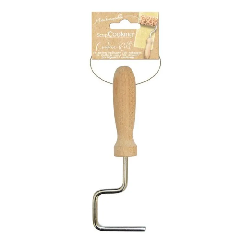 FIN DE SERIE Manche mini rouleau bois - ScrapCooking